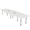Skutchi Designs 45 in W, 120 in L, 29 in H, Engineered Wood Top, White H-HEXIR46119PT-WC-EL - alternate 1